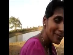 Amateur Indian sweetheart in traditional pink sari sucked her man's rock hard schlong